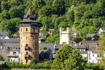 Roter und Weißer Turm in Oberwesel am Rhein