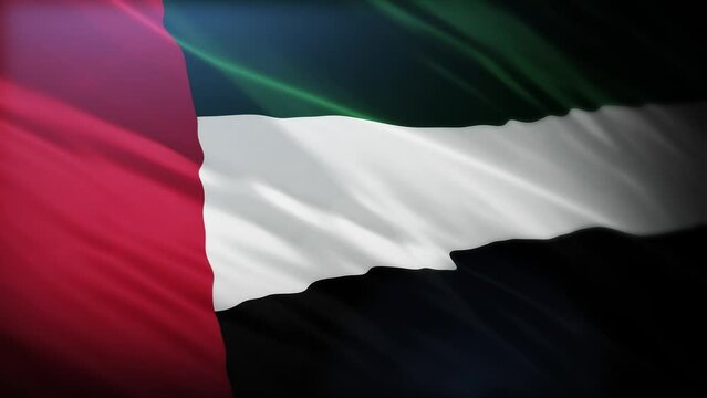 Waving flag of saudi arabia, dubai, middle east