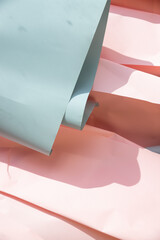 blue and pink crumpled paper background, texture for web design screensavers. Template for various...