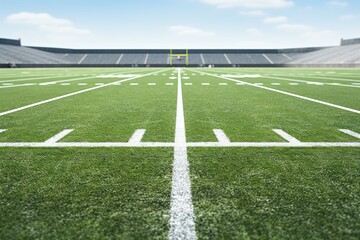Obraz premium American football field and lines