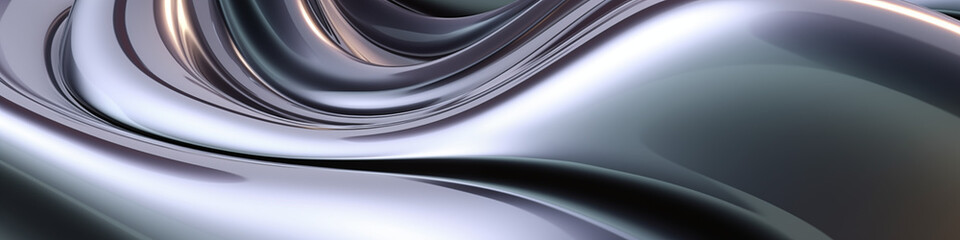metalness curves abstract 3D background magnetic field industrial reflection