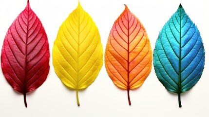 Obraz premium Four colour leaves UHD wallpaper