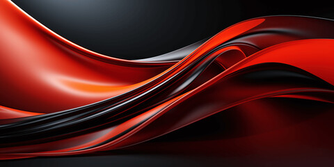 red and black abstract background with waves