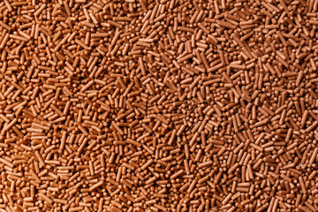 Background of chocolate chips copy space