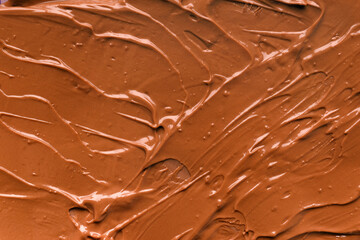 Chocolate background. Melted chocolate. Chocolate swirl.