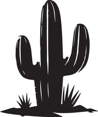 Obraz premium Cactus Silhouettes EPS Amazing Vector