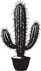  Cactus Silhouettes EPS Amazing Vector