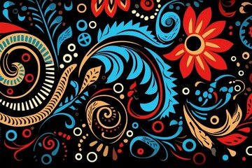 Fototapeta premium pattern with flowers