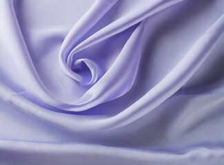 Beautiful silk flowing swirl of pastel gentle calming lilac and light purple cloth background. Mock up template for product presentation.
