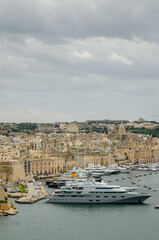 The view on Vittoriosa and yachts during day, Malta