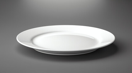 Plate isolated white background,generative ai