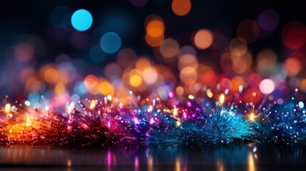 Fototapeta na wymiar Fireworks Celebrating Happy New Year , Background HD, Illustrations