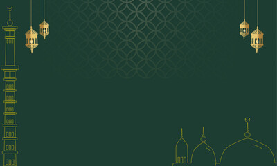 Muslim banners are suitable for event and greeting backgrounds - obrazy, fototapety, plakaty