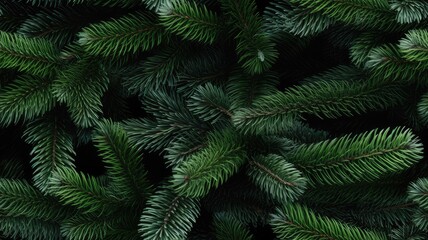 fluffy branches of a fir-tree, presenting a Christmas wallpaper or postcard concept in a minimalist modern style that exudes simplicity and holiday warmth. SEAMLESS PATTERN. SEAMLESS WALLPAPER.