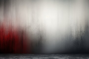 Mystic Atmosphere: Red and Grey Fog Spreads in Erie Background Wallpaper - obrazy, fototapety, plakaty
