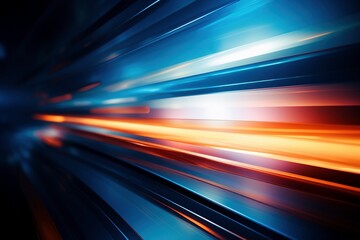 Flat Surface Brilliance: Bright Light Shining Through in Orange and Dark Blue