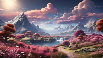 Nature's Canvas Alive: 3D Art and Animation Inspired by Earth's Majesty