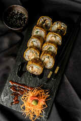 delicious sushi ready to eat