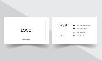 Professional Business Card, Creative and Simple Business Card, Business Card Design Template, Corporate Business Card Design Gradient color 