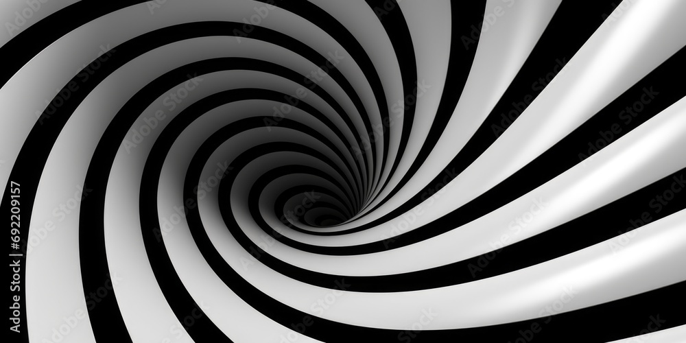 Poster a simple black and white spiral design that can be used for various purposes