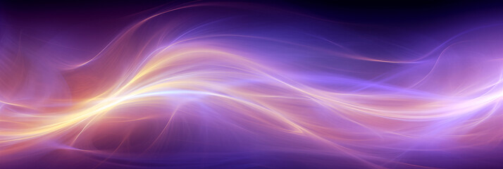 Abstract energy purple and black banner background with copy space for text.