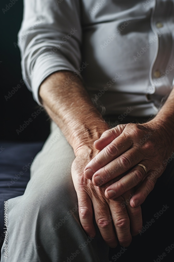 Poster a close-up image of a person's hands. this versatile picture can be used to convey emotions, teamwor