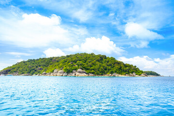 Beautiful panoramic tropical landscape of the Similan Islands, Thailand