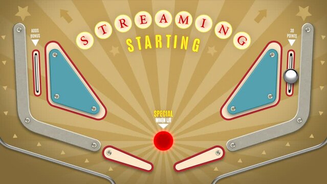 Streaming Starting On A Retro Pinball Loop