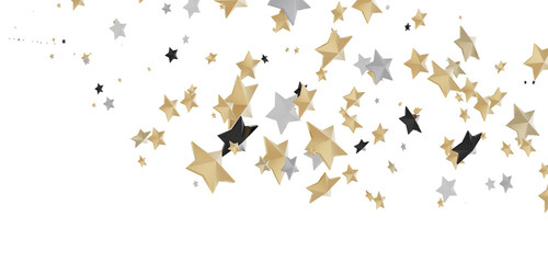 XMAS Holiday golden decoration, glitter frame isolated -