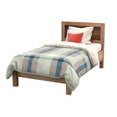 Bookcase bed isolated on transparent background