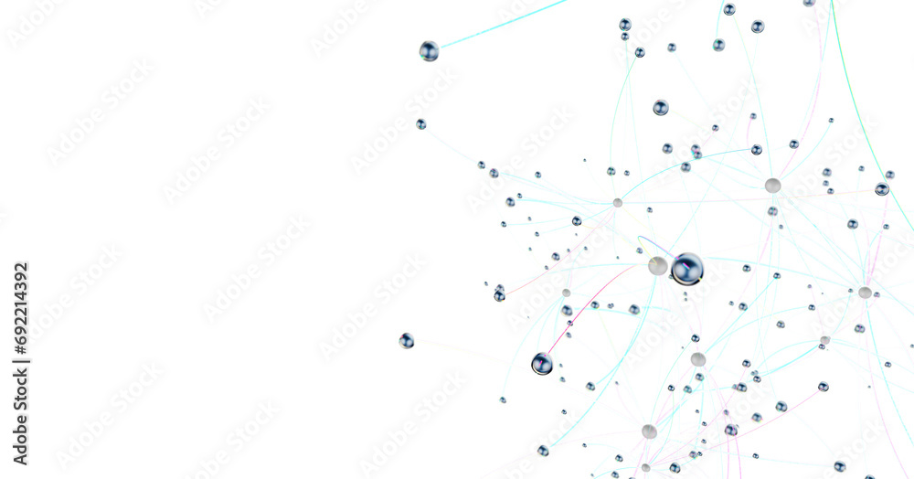 Poster concept of ai technology, motion of digital data flow.