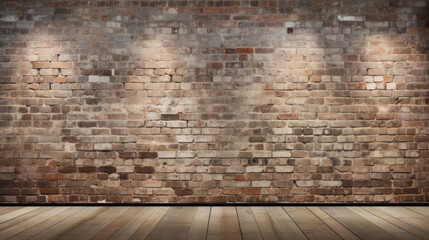 Fototapeta premium An elegant and original wide-format background image featuring a light brick texture. Ideal for various design and architectural concepts.
