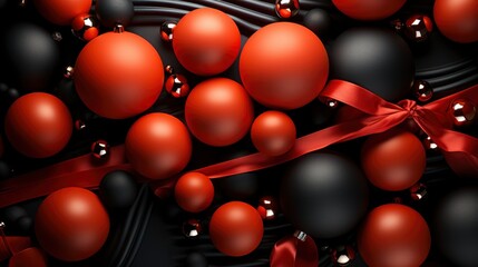 Top View Red Chrismas Toys , Background HD, Illustrations