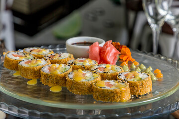 ready-to-eat soy sushi pieces