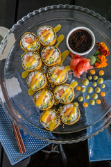 ready-to-eat soy sushi pieces