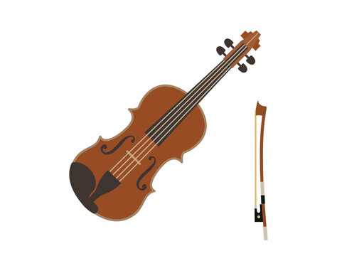 バイオリンをイメージしたイラスト