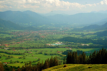 Blick vom Blomberg Bayern
