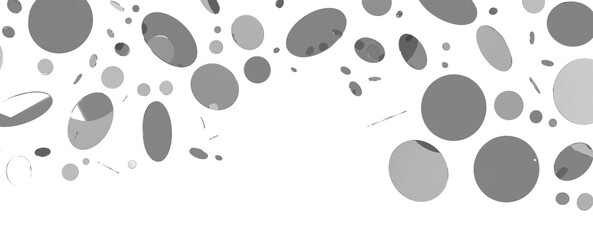 Enchanting Delight: Spectacular 3D Illustration Showcasing Enchanting silver Confetti