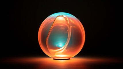 Colorful ball on the table