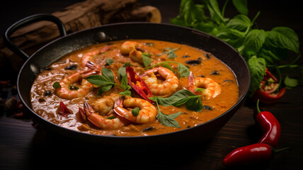 thai tom yum goong, thai food