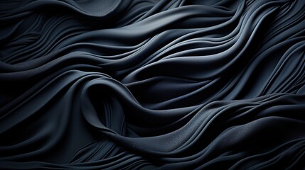 Fototapeta premium black silk, black fabric texture, silk, black satin backgrounds, 