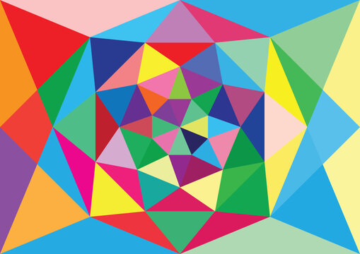nirmana triangle.  geometric plane vector illustration
