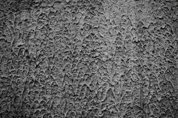 gray decorative plaster on the wall close-up