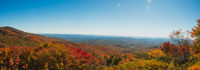 Fall Colors on the Blue Ridge Parkway in North Carolina
