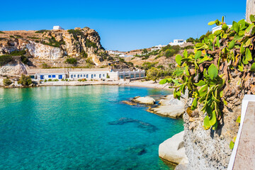View of Rema beach in beautiful sea bay, Kimolos island, Cyclades, Greece