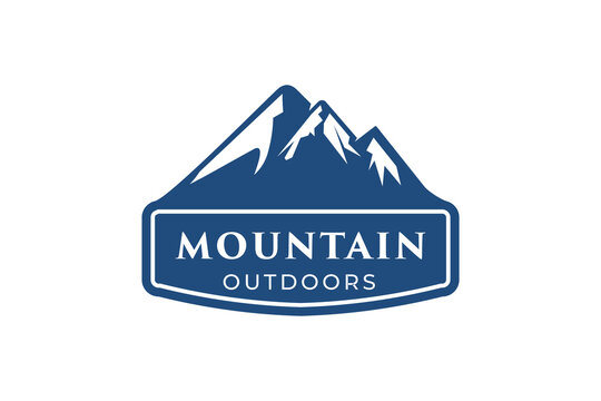 Adventure mountain outdoor  emblem logo for outdoor related industry logo