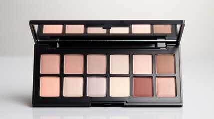 Neutral Eyeshadow Palette Opened on Table