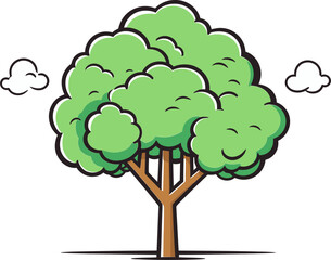 Enchanted Grove Hand-Drawn Vector Tree CollectionTranquil Transects Hand-Drawn Vector Tree Showcase