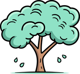 Leafy Lines Handcrafted Tree Vector CompendiumForest Fantasy Artistic Tree Vector Array