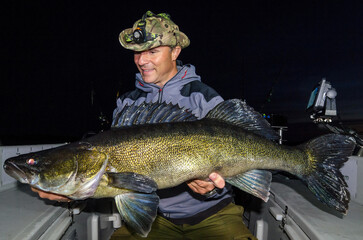 Big zander - Swedish night fishing trophy